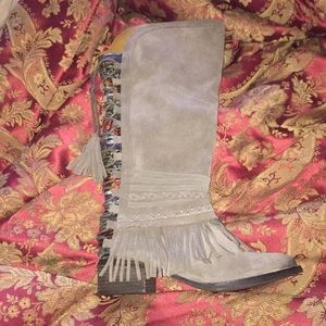 Naughty Monkey (Taupe) Boots - NEVER WORN!